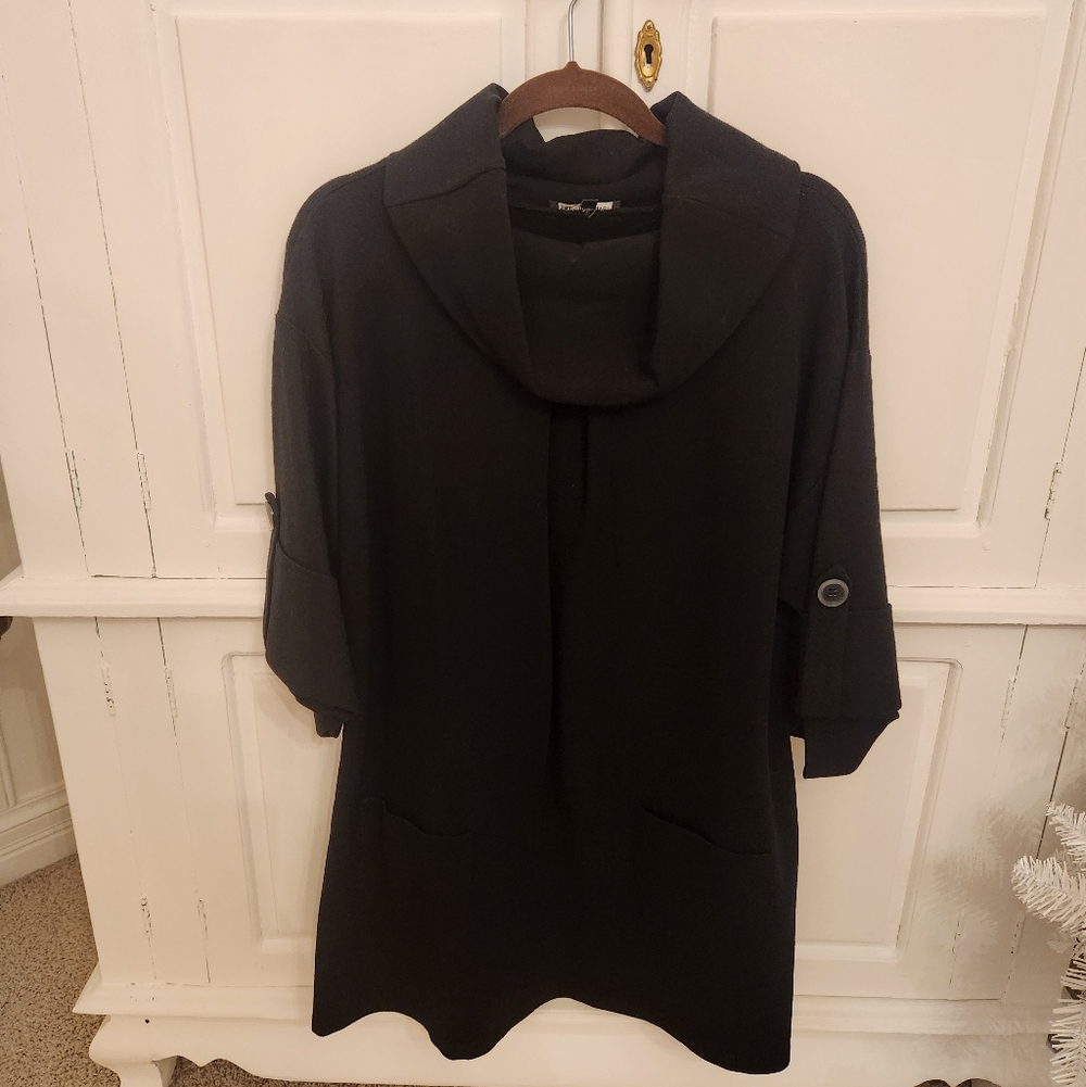 Isabella Oliver Black Maternity Coat